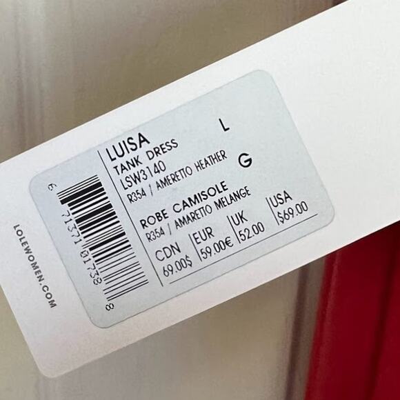 Red Lole Luisa Comfortable High Neck Maxi Dress - Picture 7 of 15